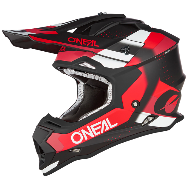 O'neal casco cross 2SRS SPYDE nero/rosso/bianco