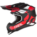 O'neal casco cross 2SRS SPYDE nero/rosso/bianco