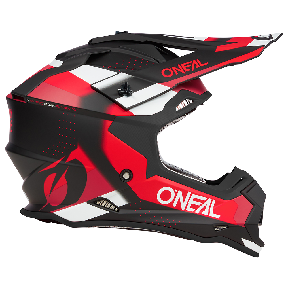 O'neal casco cross 2SRS SPYDE nero/rosso/bianco