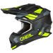 O'neal casco cross 2SRS SPYDE nero/grigio/neon giallo
