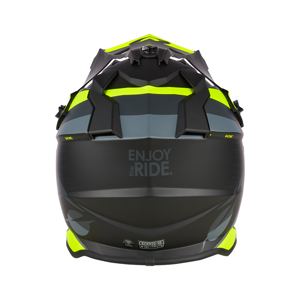 O'neal casco cross 2SRS SPYDE nero/grigio/neon giallo