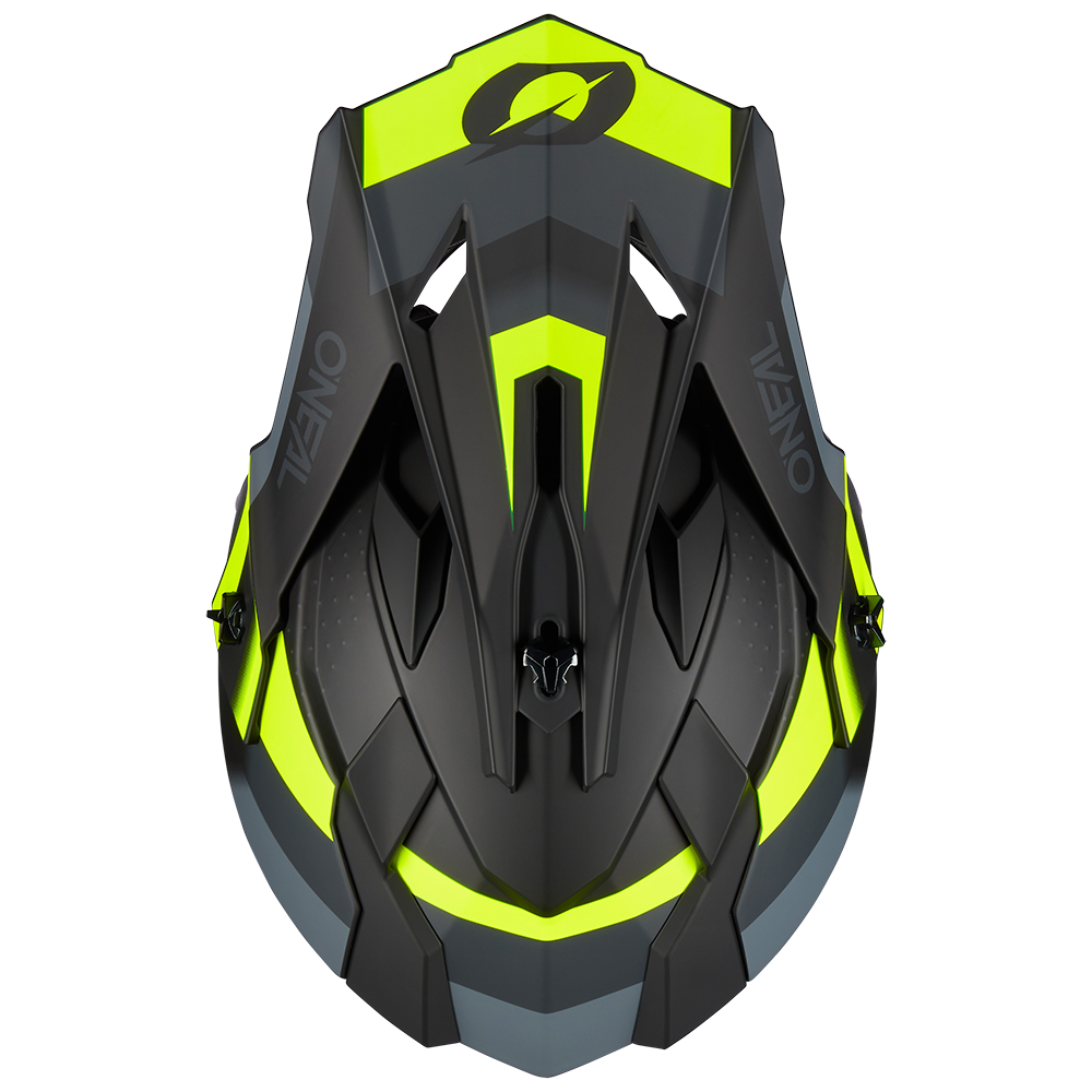 O'neal casco cross 2SRS SPYDE nero/grigio/neon giallo