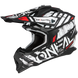 O'neal casco cross 2SRS GLITCH nero/bianco