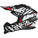 O'neal casco cross 2SRS GLITCH nero/bianco