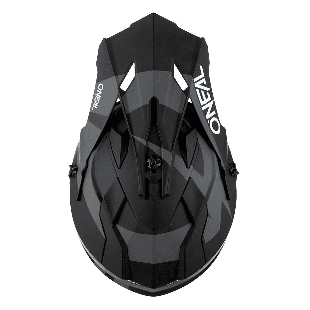 O'neal casco cross 2SRS SLICK nero/grigio