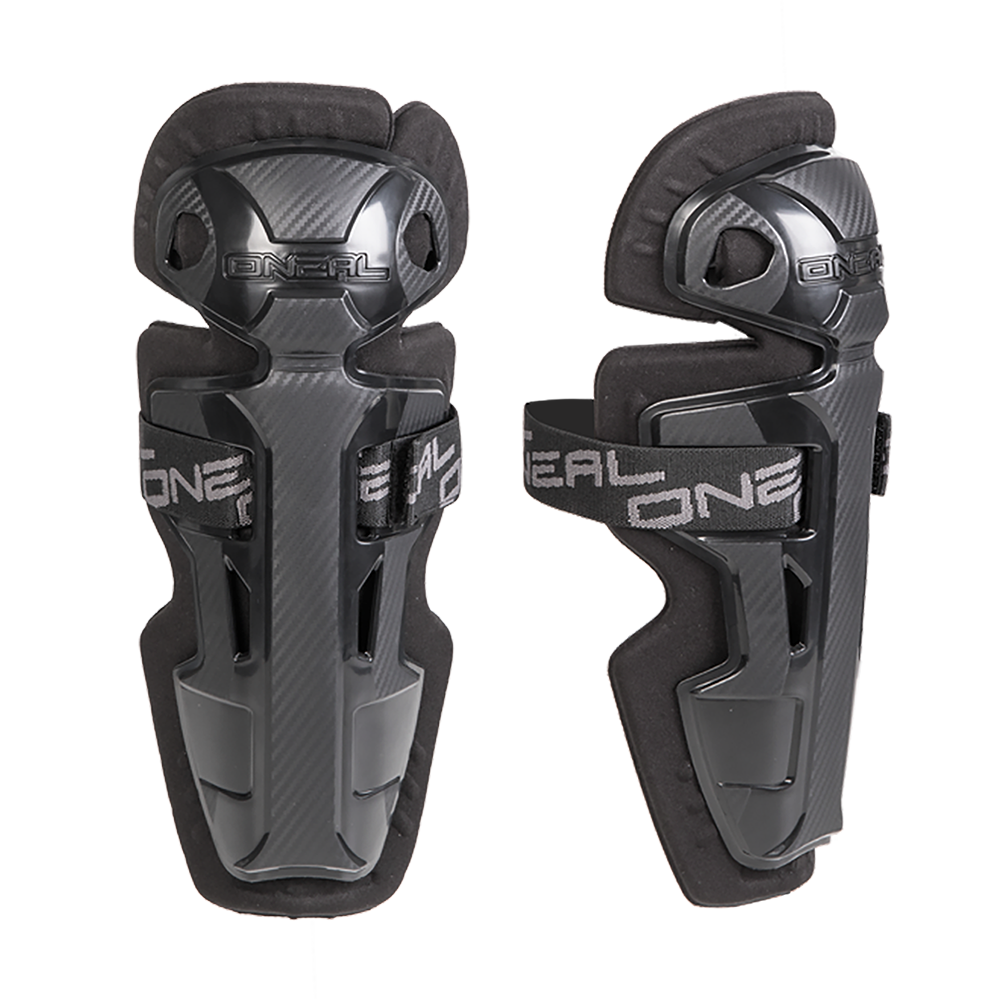 O'Neal PRO II RL Carbon Look protezioni ginocchia bambino nero