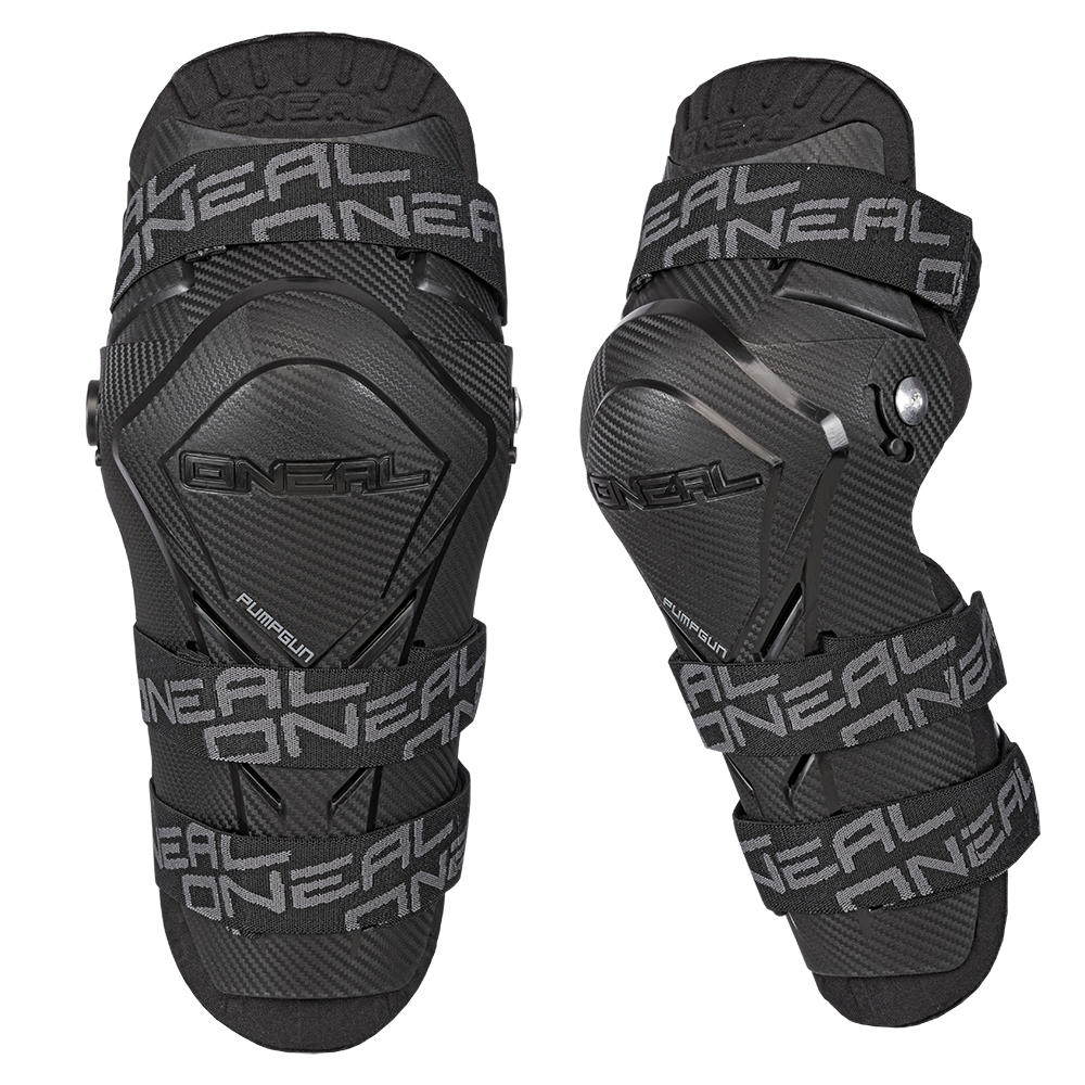 O'Neal PUMPGUN MX Carbon Look protezioni ginocchia nero