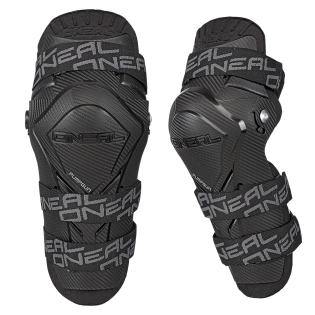 O'Neal PUMPGUN MX Carbon Look protezioni ginocchia nero