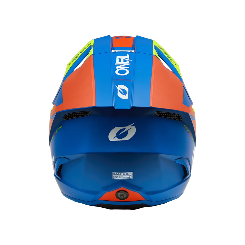O'neal casco cross 3SRS SOLID blu/neon