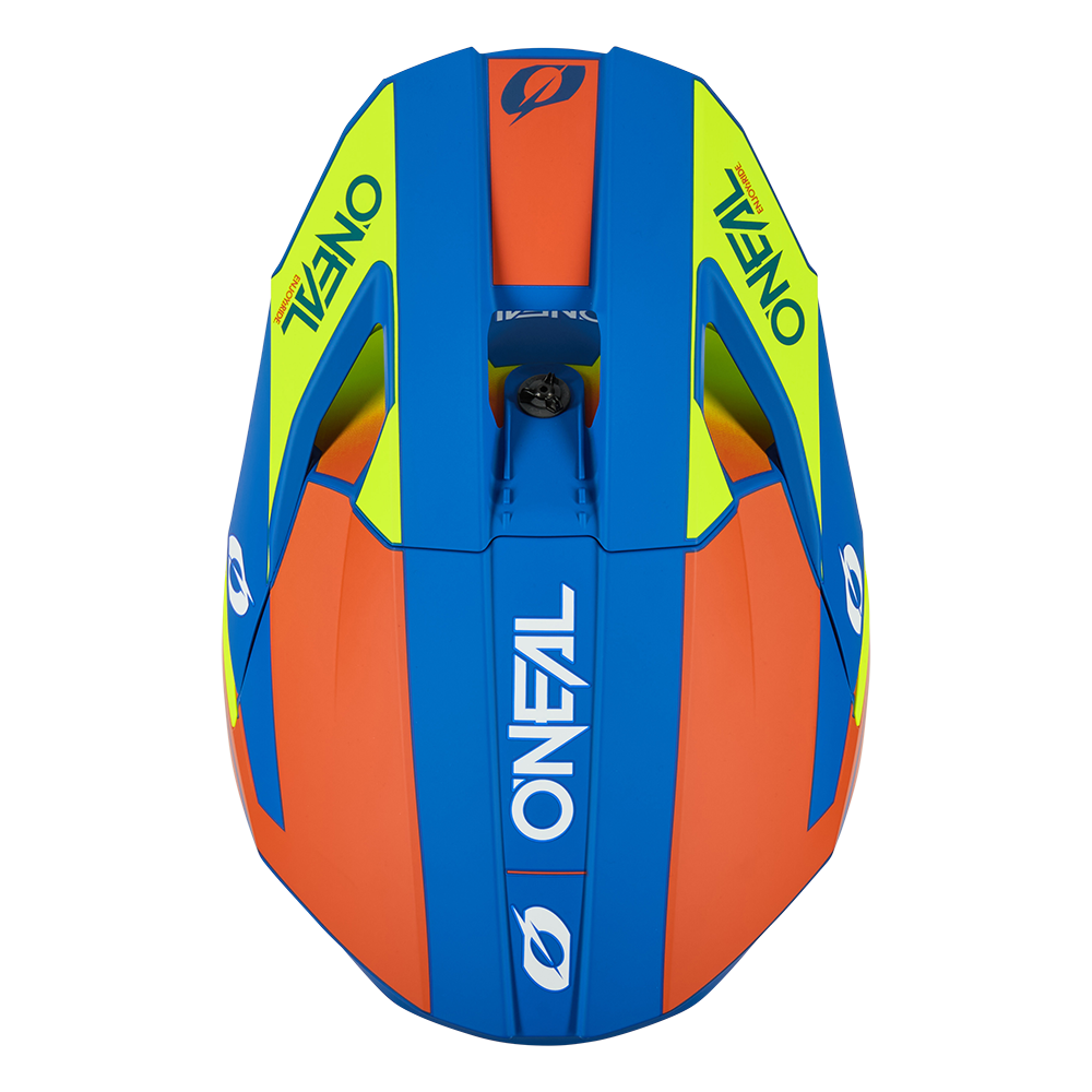 O'neal casco cross 3SRS SOLID blu/neon