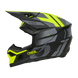 O'neal casco cross 3SRS RIDE nero/grigio/neon giallo