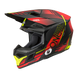 O'neal casco cross 3SRS HAZE nero/rossa/neon giallo