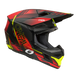 O'neal casco cross 3SRS HAZE nero/rossa/neon giallo