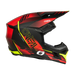 O'neal casco cross 3SRS HAZE nero/rossa/neon giallo
