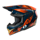 O'neal casco cross 3SRS HAZE blu/arancio/oro