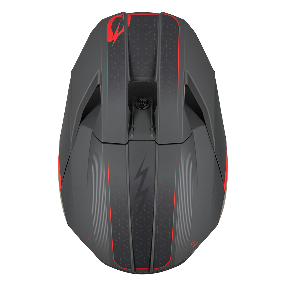 O'neal casco cross 3SRS E-STROKE grigio/rosso