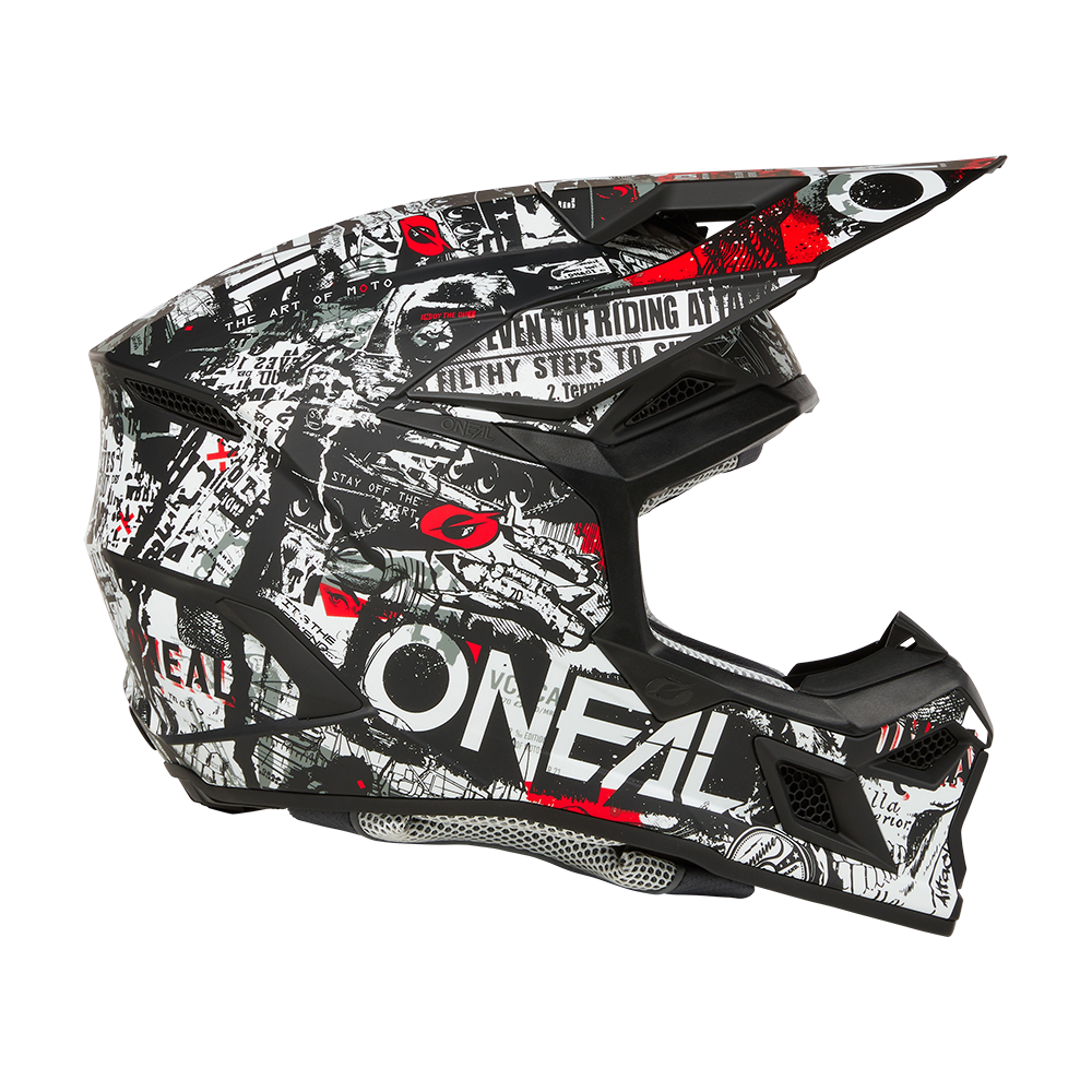 O'neal casco cross 3SRS ATTACK nero/bianco