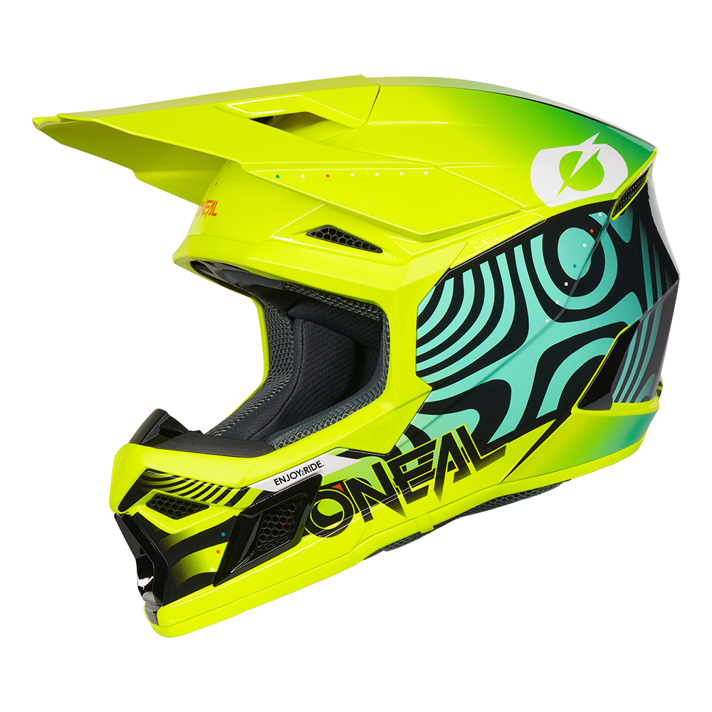 O'neal casco cross 3SRS Youth NOVA neon giallo