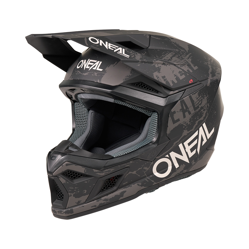 O'neal casco cross 3SRS ACID nero/grigio