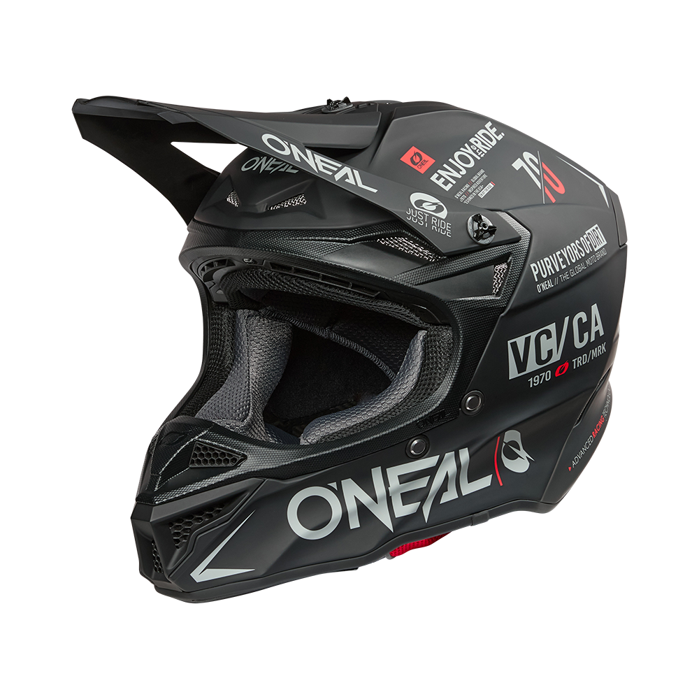 O'neal casco cross 5SRS Polyacrylite BRAND nero/grigio