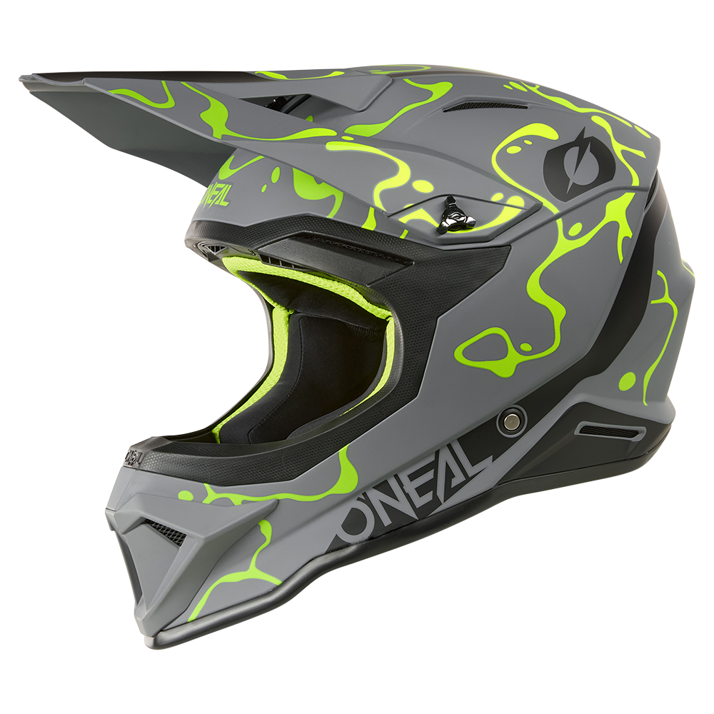 O'neal casco cross 1SRS SPLASH grigio/neon giallo