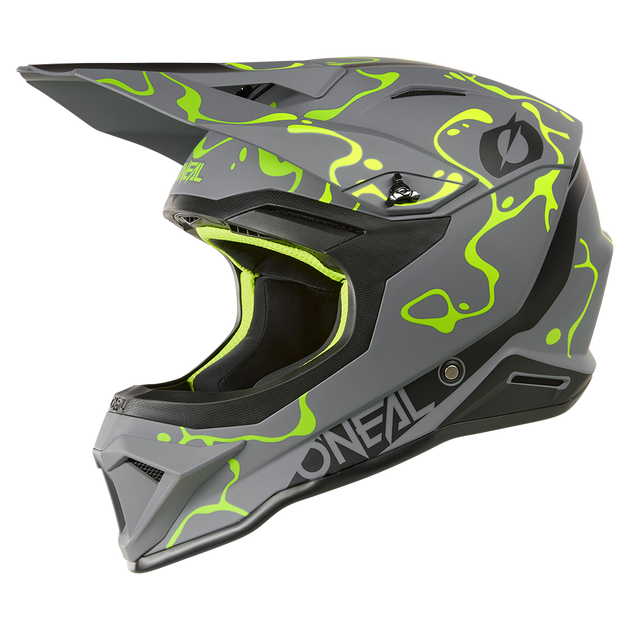 O'neal casco cross 1SRS SPLASH grigio/neon giallo
