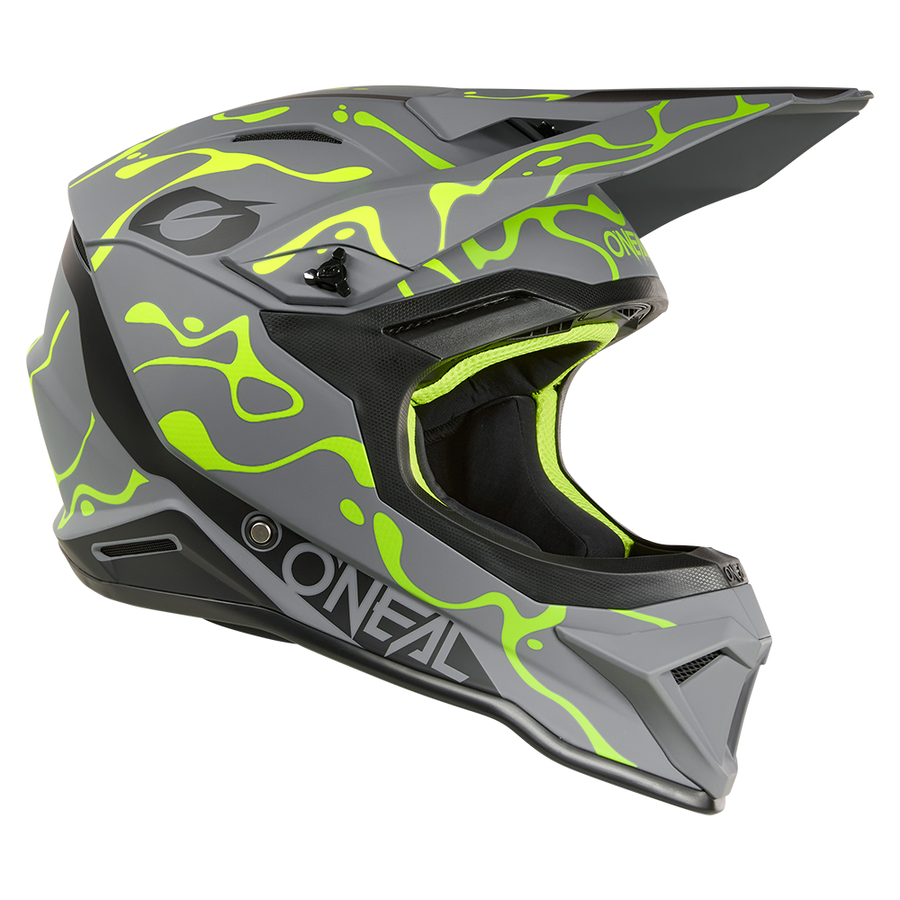 O'neal casco cross 1SRS SPLASH grigio/neon giallo