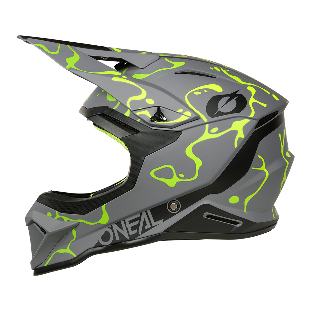 O'neal casco cross 1SRS SPLASH grigio/neon giallo
