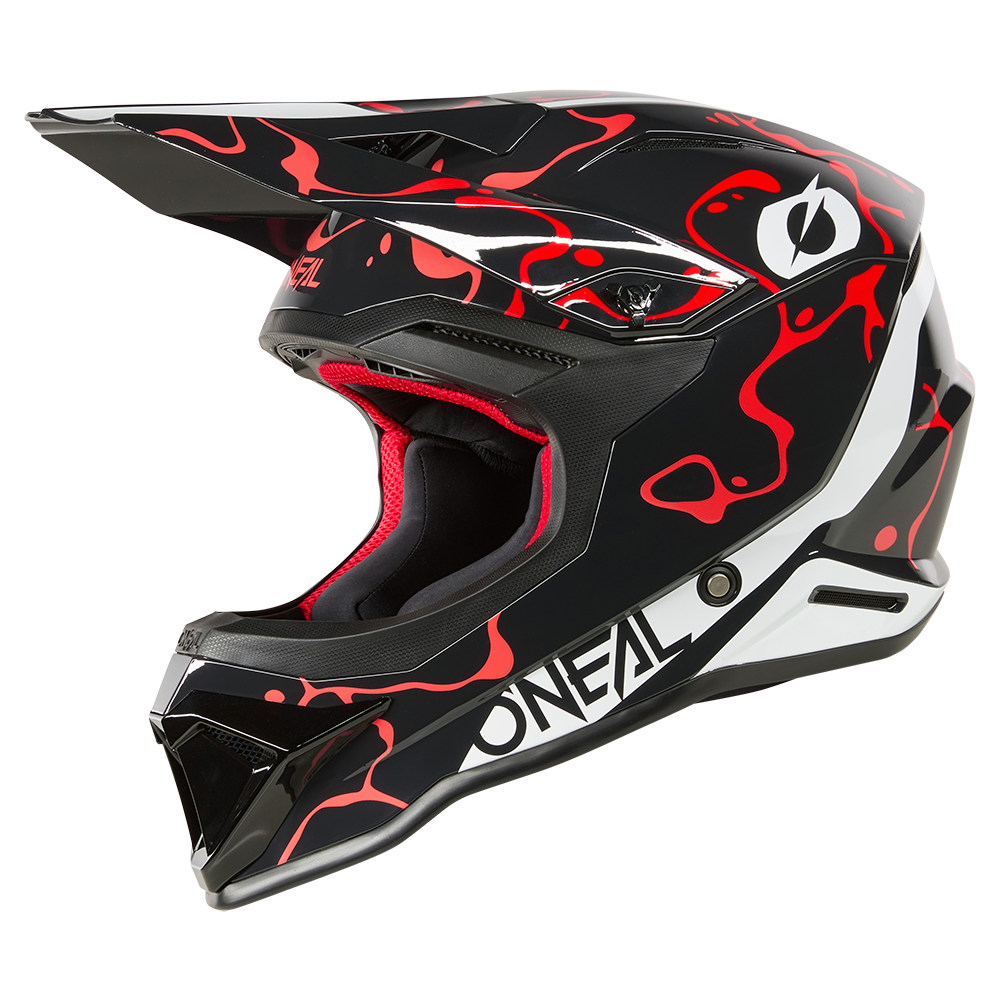 O'neal casco cross 1SRS SPLASH nero/rosso