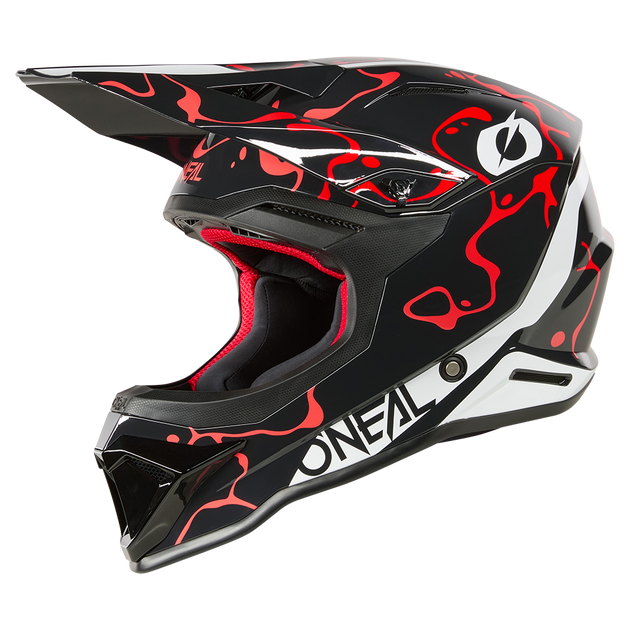 O'neal casco cross 1SRS SPLASH nero/rosso