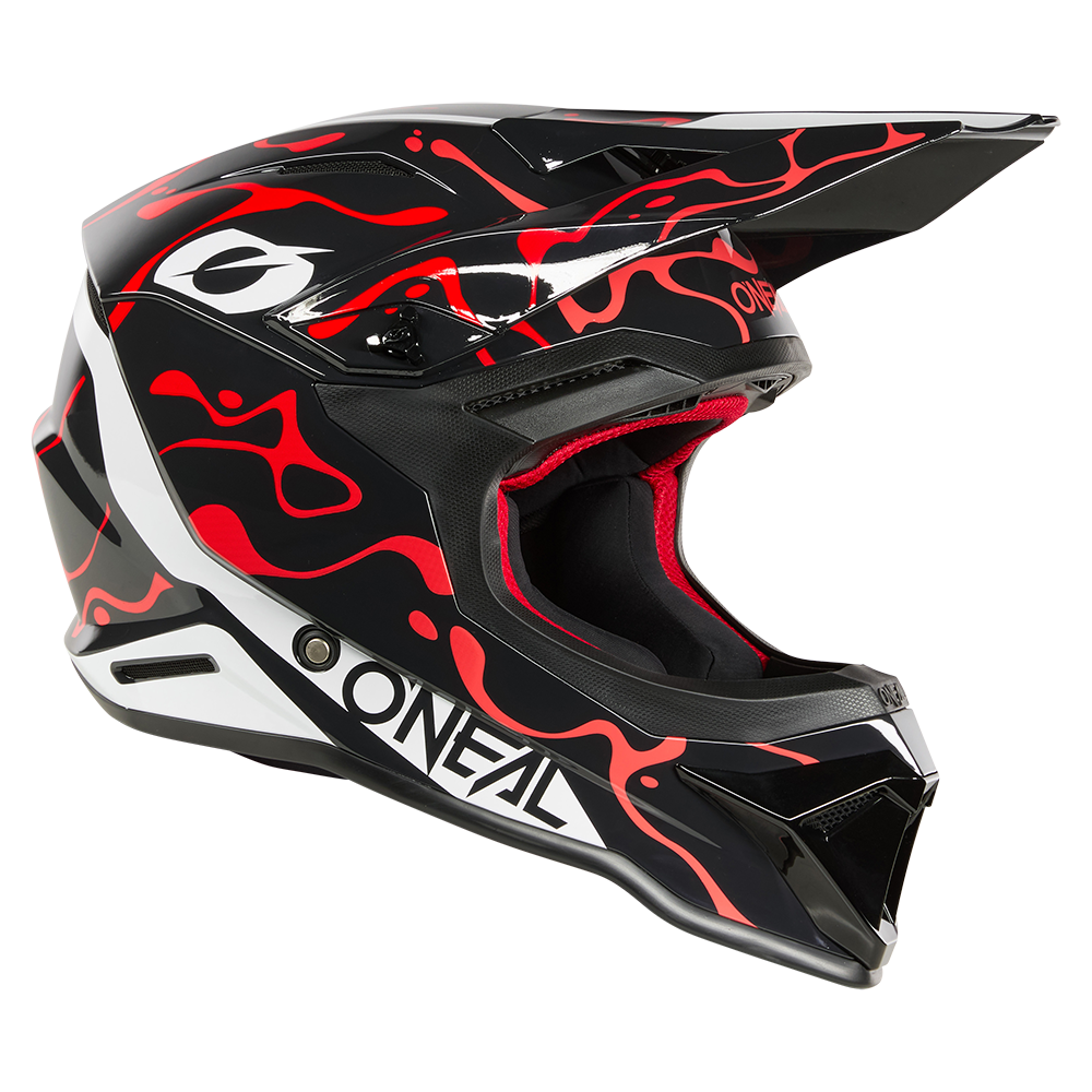 O'neal casco cross 1SRS SPLASH nero/rosso