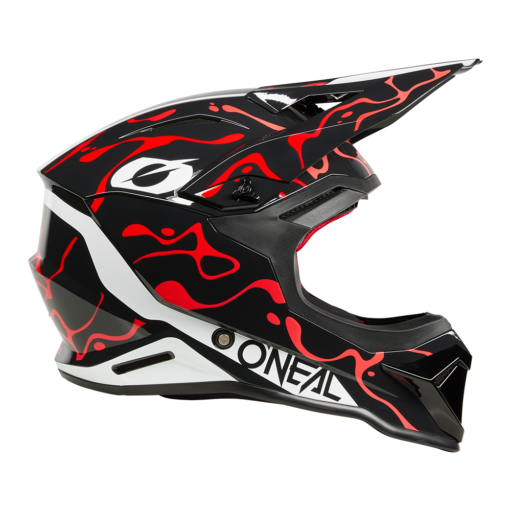 O'neal casco cross 1SRS SPLASH nero/rosso