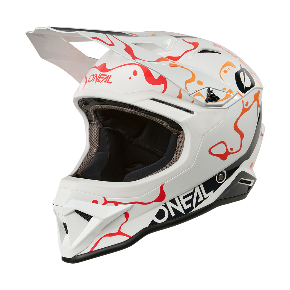 O'neal casco cross 1SRS SPLASH bianco/arancio