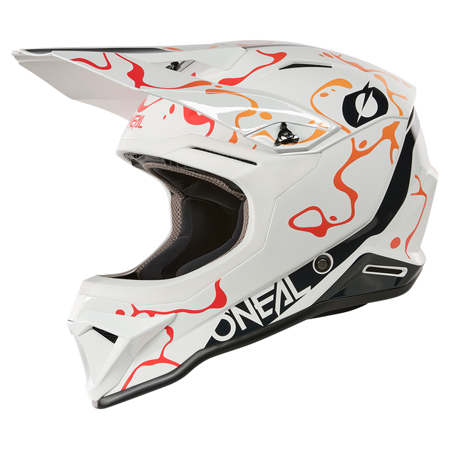 O'neal casco cross 1SRS SPLASH bianco/arancio