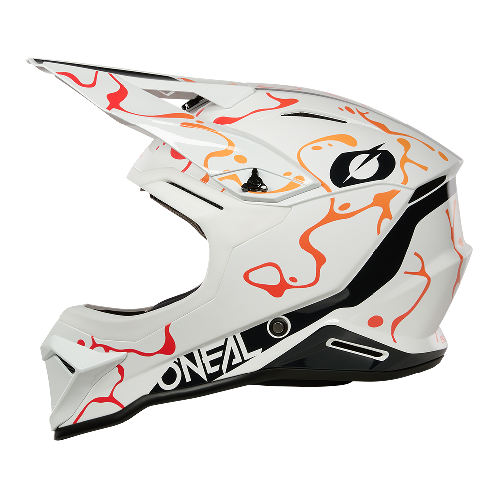 O'neal casco cross 1SRS SPLASH bianco/arancio