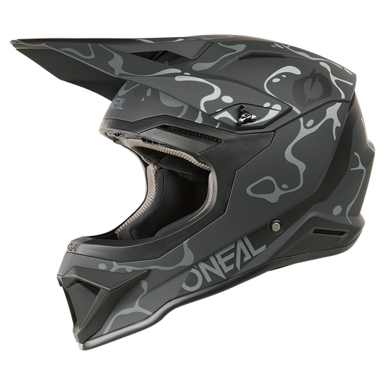 O'neal casco cross 1SRS SPLASH nero/grigio