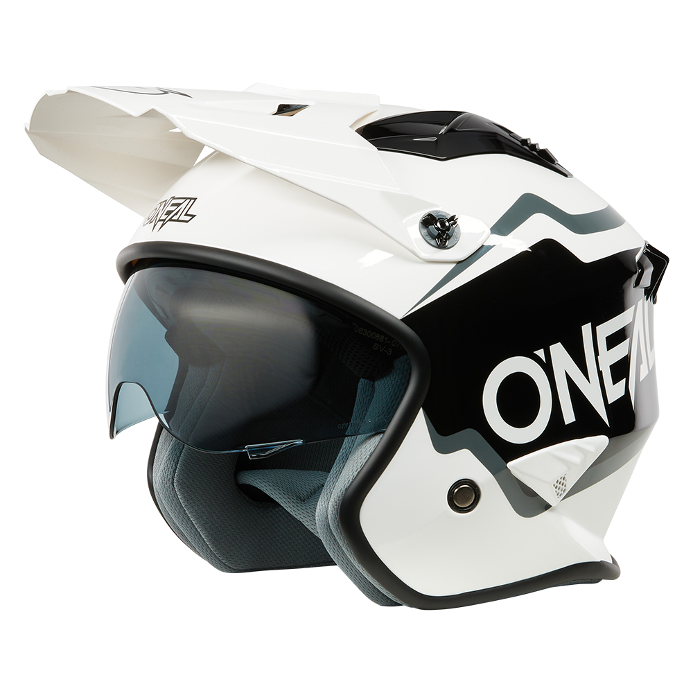 O'neal casco cross VOLT CORP bianco/nero