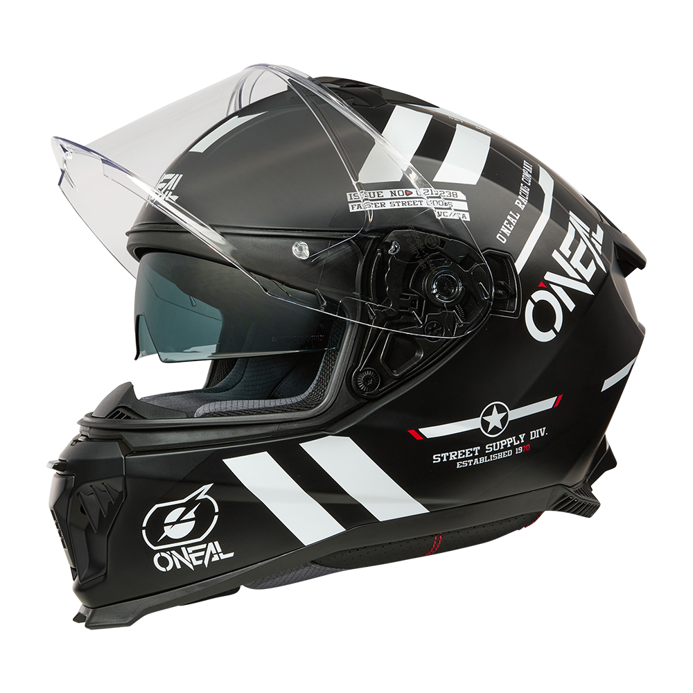 O'neal casco integrale CHALLENGER Helmet WARHAWK nero/bianco/rosso
