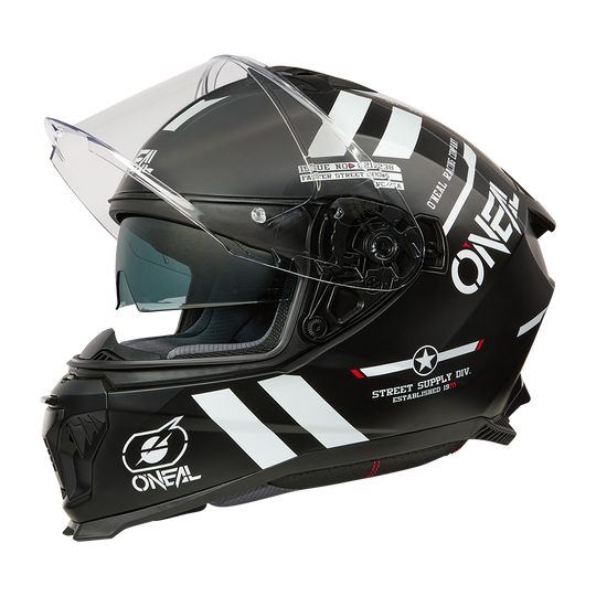 O'neal casco integrale CHALLENGER Helmet WARHAWK nero/bianco/rosso