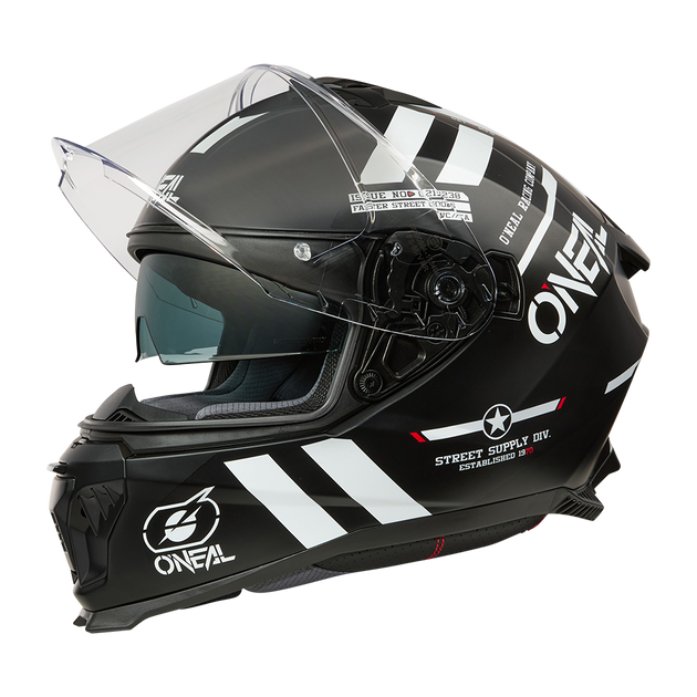 O'neal casco integrale CHALLENGER Helmet WARHAWK nero/bianco/rosso