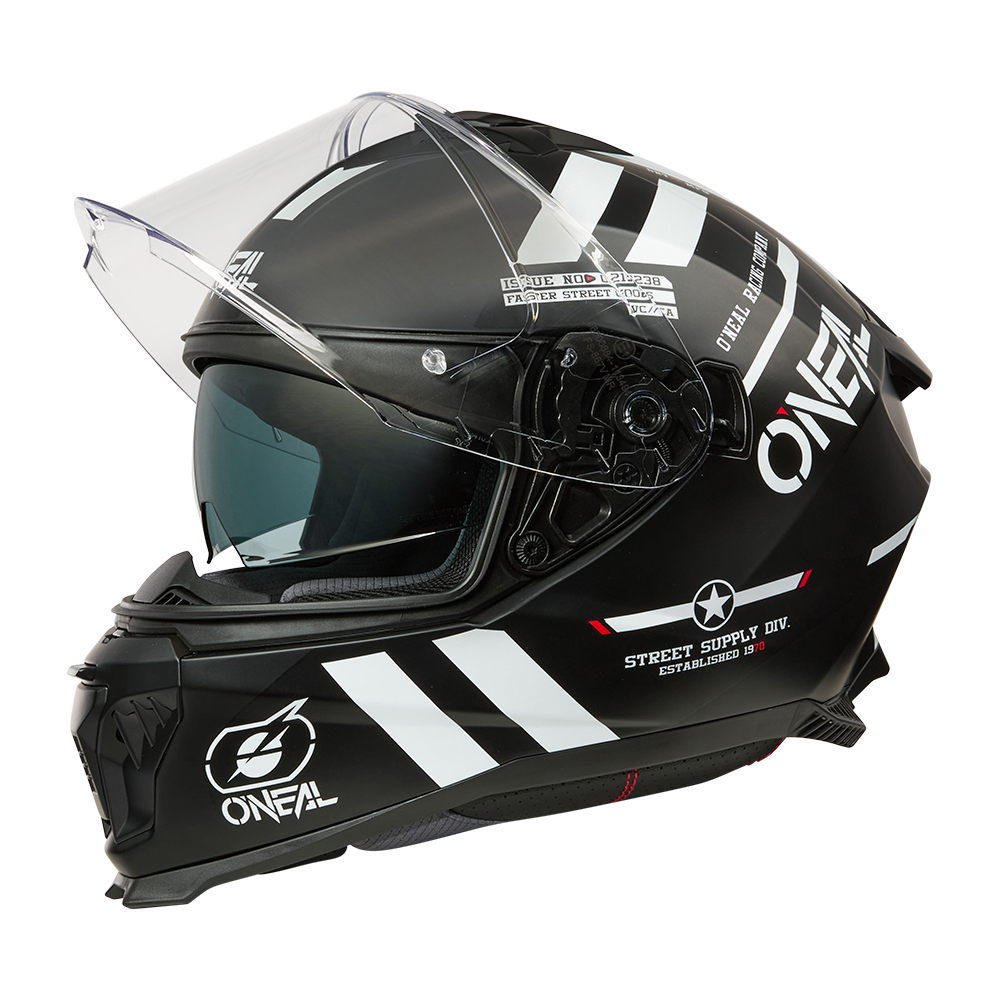 O'neal casco integrale CHALLENGER Helmet WARHAWK nero/bianco/rosso