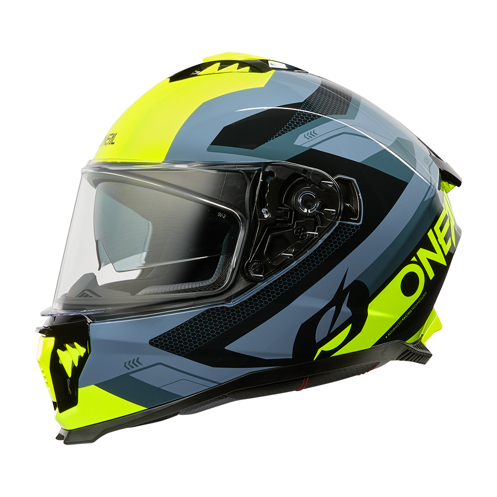 O'neal casco integrale CHALLENGER Helmet EXO nero/grigio/neon giallo