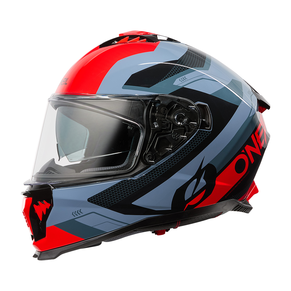 O'neal casco integrale CHALLENGER Helmet EXO nero/grigio/rosso