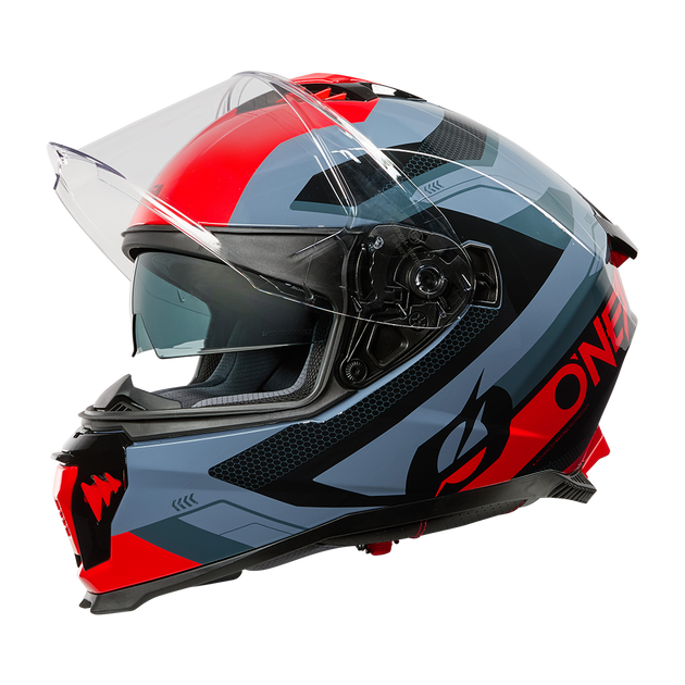 O'neal casco integrale CHALLENGER Helmet EXO nero/grigio/rosso