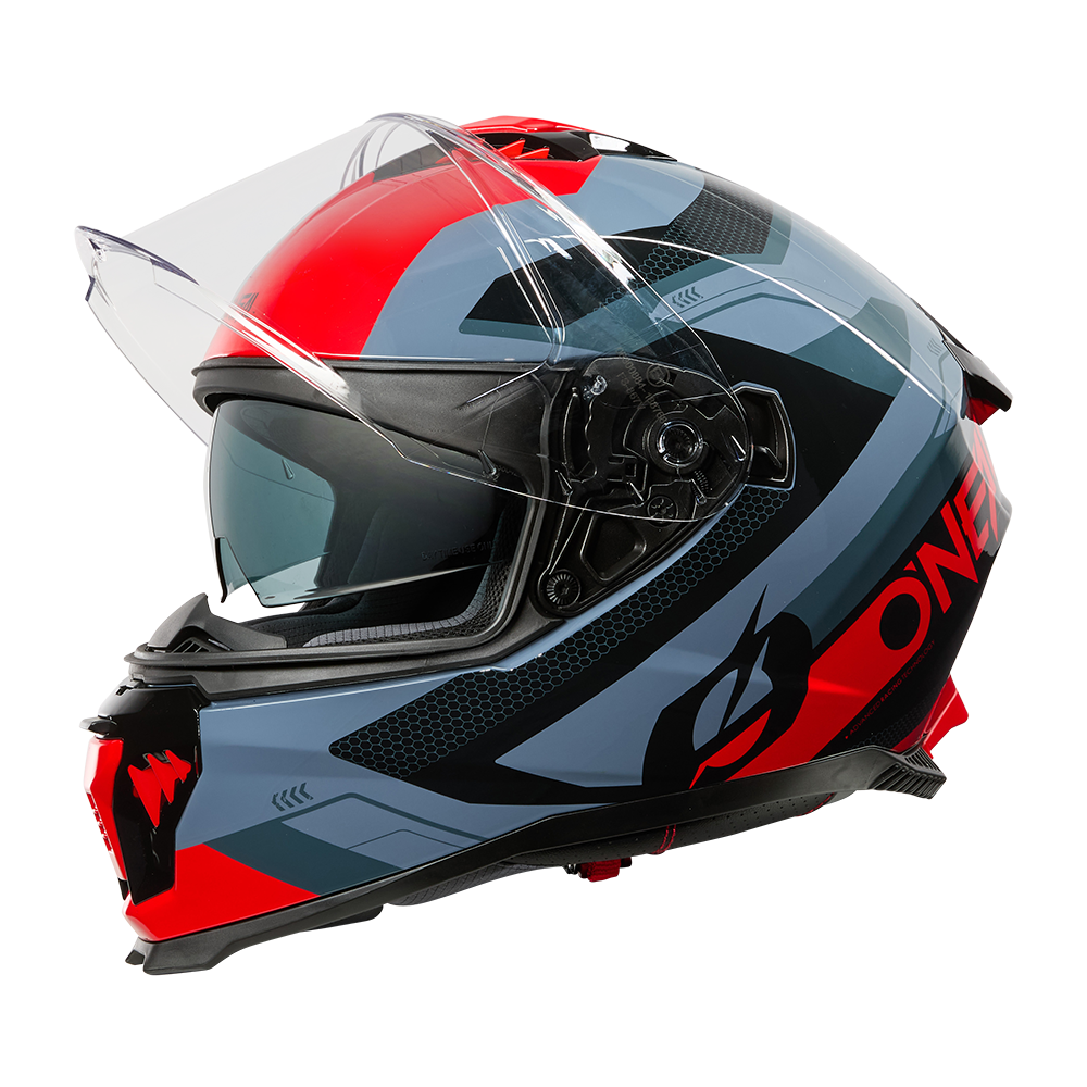 O'neal casco integrale CHALLENGER Helmet EXO nero/grigio/rosso