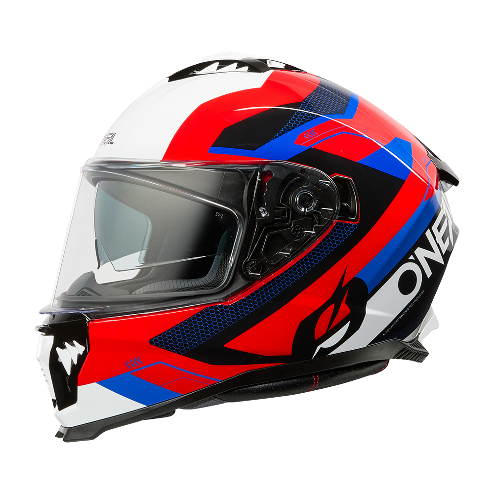 O'neal casco integrale CHALLENGER Helmet EXO nero/bianco/rosso/blu