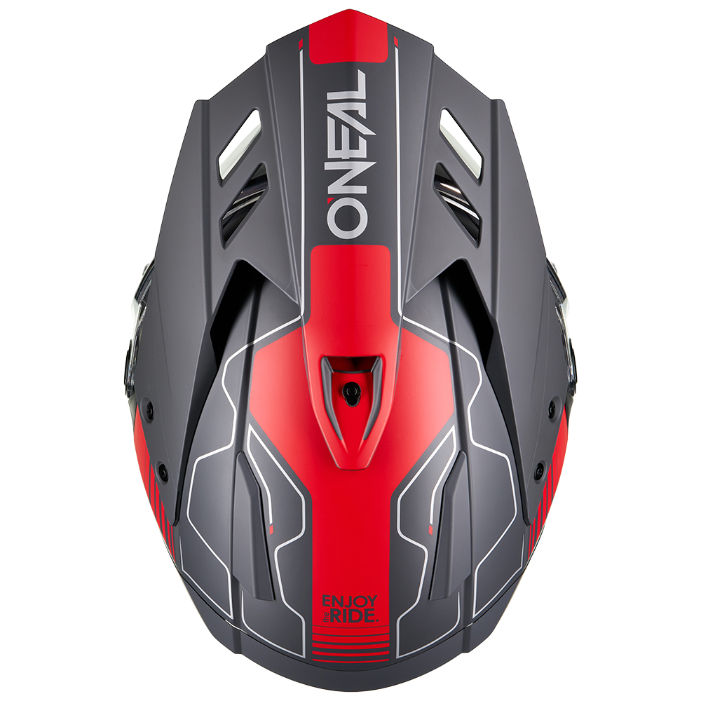 O'Neal casco enduro SIERRA RS ECHO nero/rosso - immagine 2