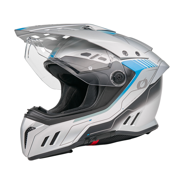 O'Neal casco enduro SIERRA RS ECHO grigio/blu