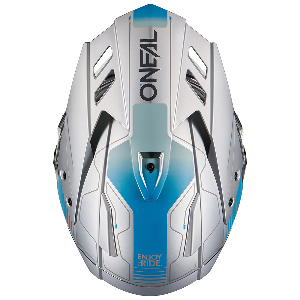 O'Neal casco enduro SIERRA RS ECHO grigio/blu - immagine 4