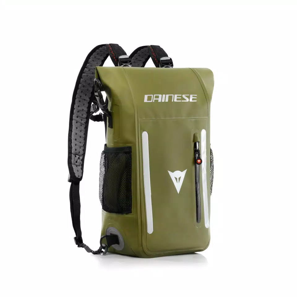Dainese Explorer - zaino impermeabile moto 15 litri black green